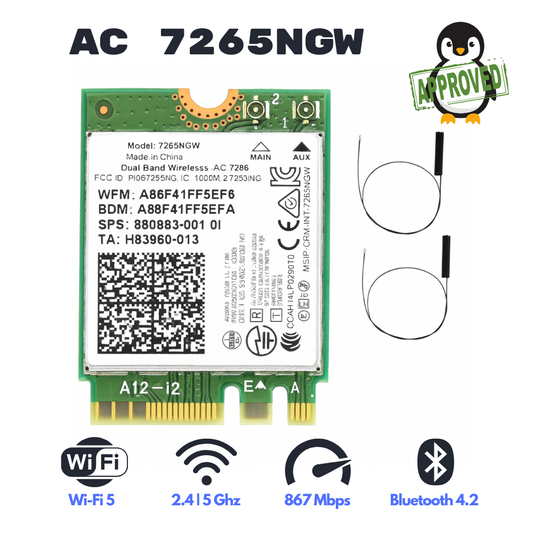 Schede Wi-Fi M.2 con Bluetooth – Compatibili Linux & Windows