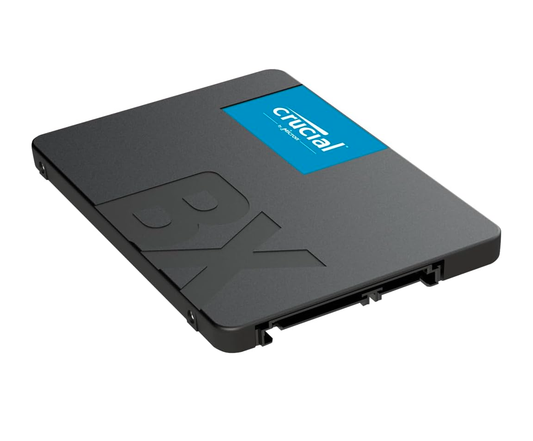 Crucial BX500 Ssd Fino A 540 Mb/S, Ssd Interno, Unità a stato solido 3D Nand, Sata, 2.5 Pollici, Nero